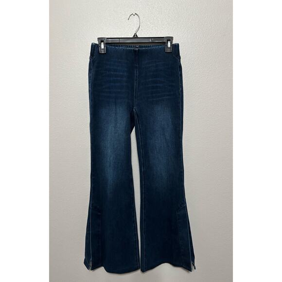 SOFT SURROUNDINGS Elastic Waist Flare Jeans Size XS - Picture 1 of 6